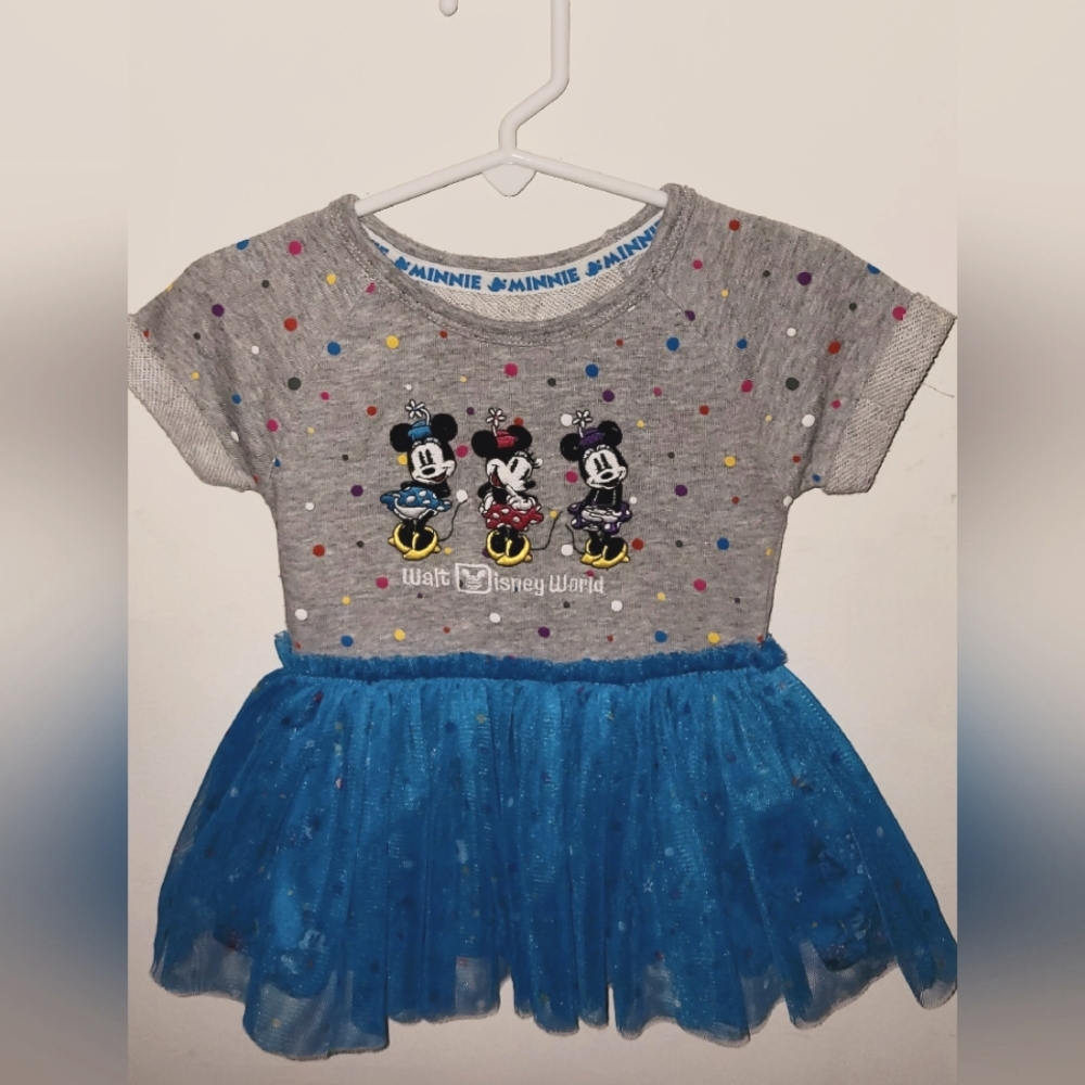 Girls Disney Minnie Mouse One Piece Dress and Bodysuit 18m
